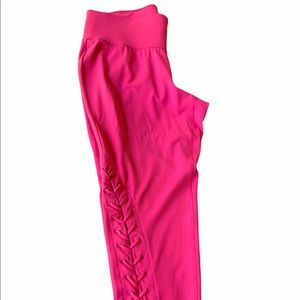 Active Leggings with Lace Up Detail